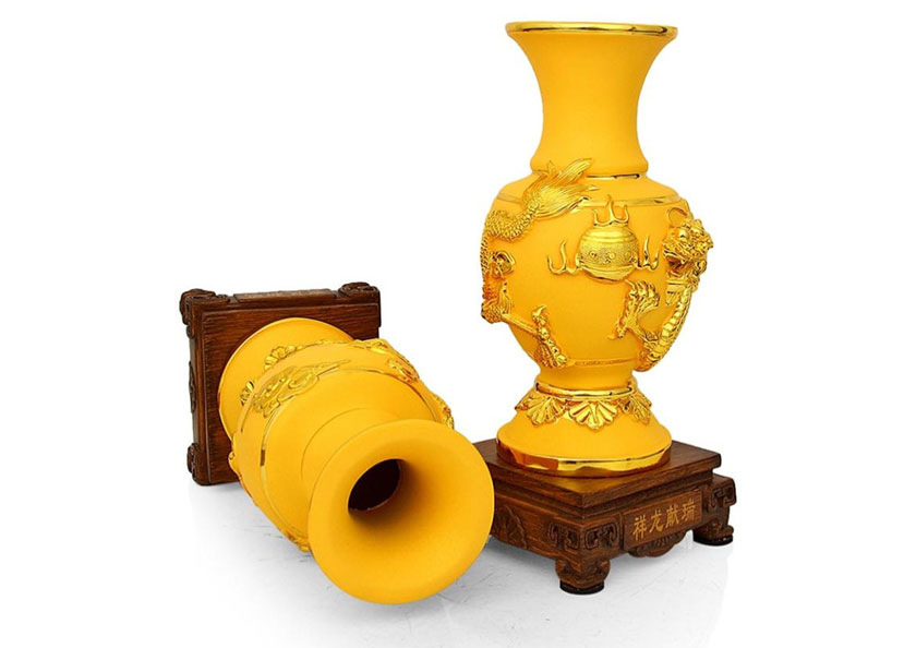 Bình trang trí cặp phòng khách